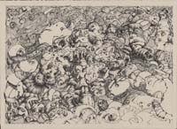 MEDITATION 3, Ink on BFK, 11in by 15in