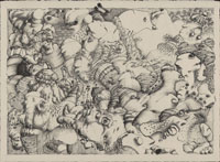 MEDITATION 31.2, Ink on BFK, 11in by 15in